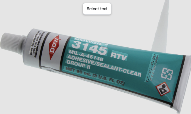 RTV3145 GRAY Dow Corning® 3145 RTV Adhesive/Sealant – Aeroparts