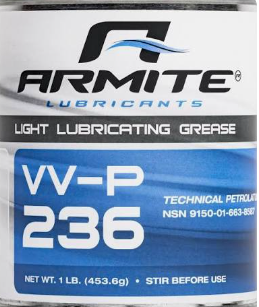 Petroleum Technical Light Lubricating Grease VV-P-236, 1 Lb. Can