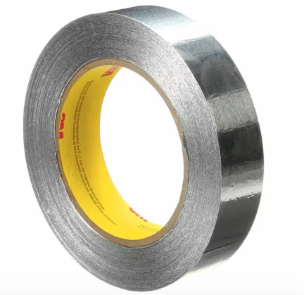 3M Aluminium Foil Tape 425, Silver, 1" x 60 Yard Roll  051125-85388