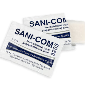 San50 SaniCom SC3205 Pre-Moistened Multi-Purpose Cleaning Towelette - Box of ...