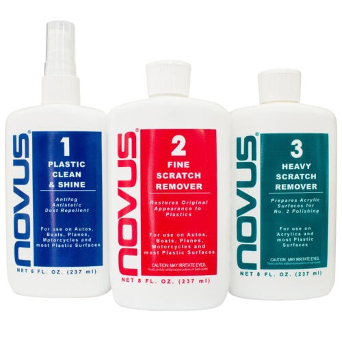 Nouvs Polishing Kit 8 oz. Bottle Novus #1, #2 and #3 with wipes